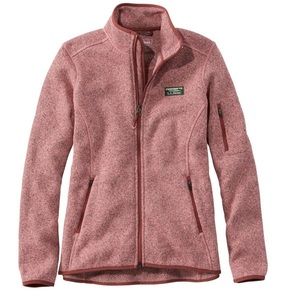LL Bean Field Rose Sweater Fleece Full-Zip Jacket